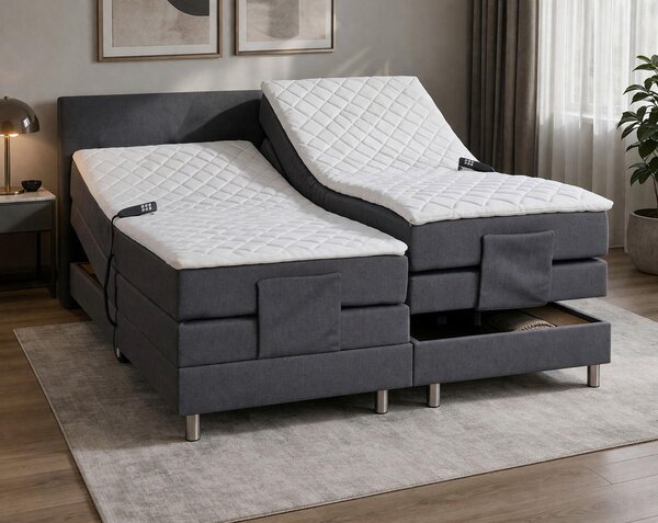 POSTELJA BOXSPRING 180 cm x 200 cm , tekstil