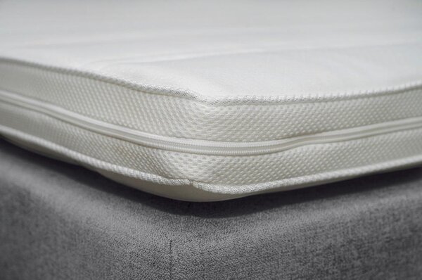 POSTELJA BOXSPRING 180 cm x 200 cm , tekstil siva