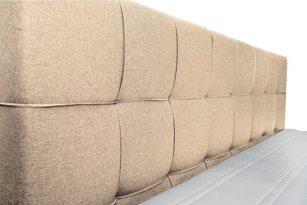 POSTELJA BOXSPRING 160 cm x 200 cm , tekstil bež