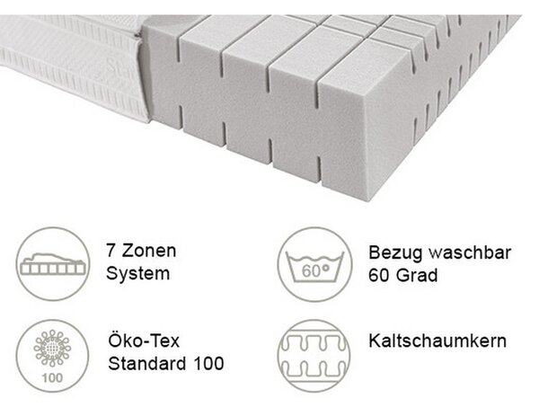 LEŽIŠČE IZ HLADNE PENE ORTHO STAR MED KS 140/200 cm