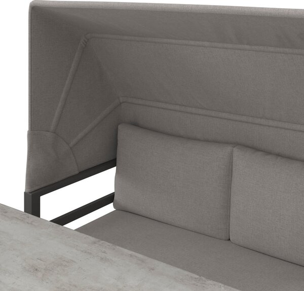 JEDILNA LOUNGE GARNITURA tkanina aluminij