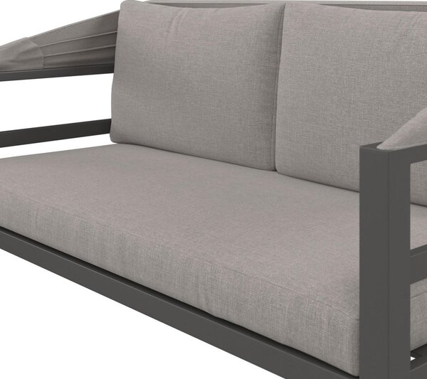 JEDILNA LOUNGE GARNITURA tkanina aluminij
