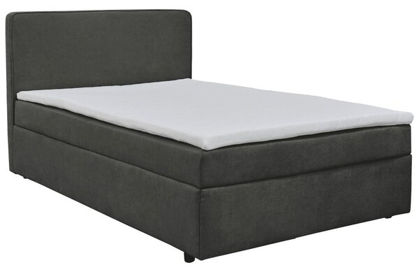 POSTELJA Z VZMETNICO 120 cm x 200 cm , tekstil antracit