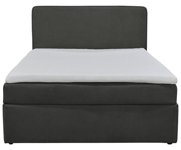 POSTELJA Z VZMETNICO 120 cm x 200 cm , tekstil antracit