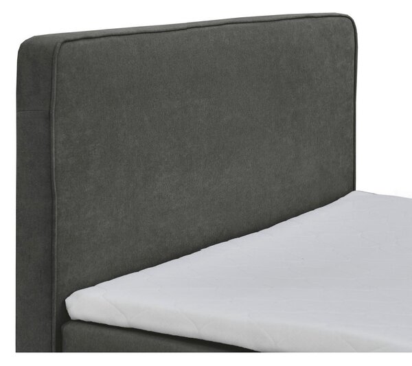 POSTELJA Z VZMETNICO 120 cm x 200 cm , tekstil antracit