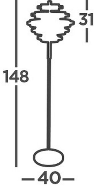 STOJEČA LED-SVETILKA Hive 733 lm 2700 K