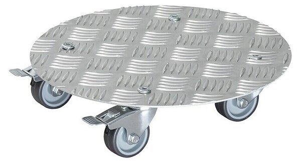 Wagner System Voziček za rastline Alaska (Premer: 30 cm, Aluminij, Srebrne barve, Maksimalna obremenitev: 100 kg)