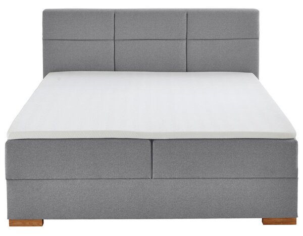 POSTELJA BOXSPRING 180 cm x 200 cm , tekstil siva