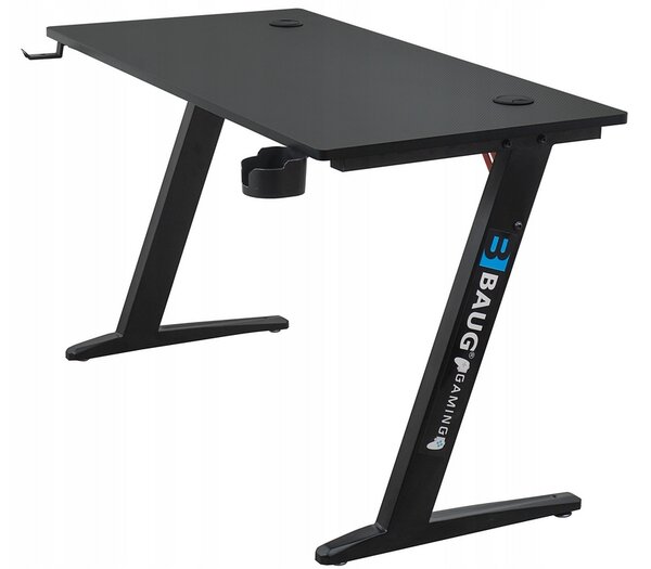 Računalniška alu. igralna miza 120x60cm Carbon Flex HDF PVC