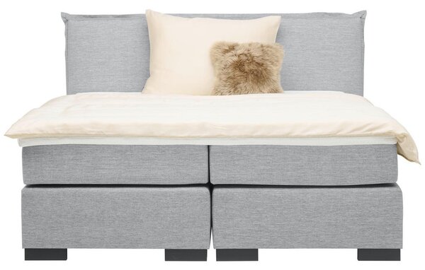 POSTELJA BOXSPRING 180 cm x 200 cm , leseni material antracit, siva, bež, ekru
