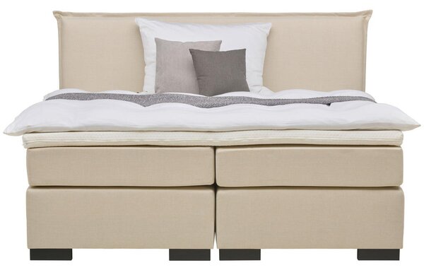 POSTELJA BOXSPRING 180 cm x 200 cm , leseni material bež