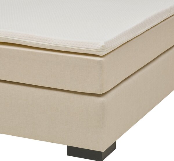 POSTELJA BOXSPRING 180 cm x 200 cm , leseni material bež