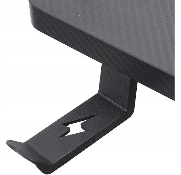 Računalniška alu. igralna miza 120x60cm Carbon Flex HDF PVC