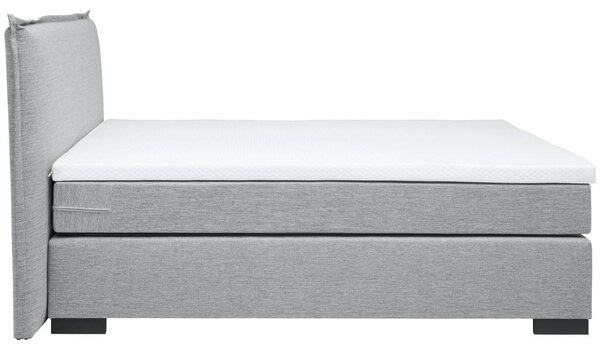 POSTELJA BOXSPRING 180 cm x 200 cm , leseni material antracit, siva, bež, ekru