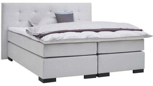 POSTELJA BOXSPRING x , leseni material siva