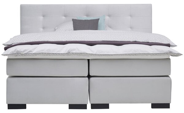 POSTELJA BOXSPRING x , leseni material siva