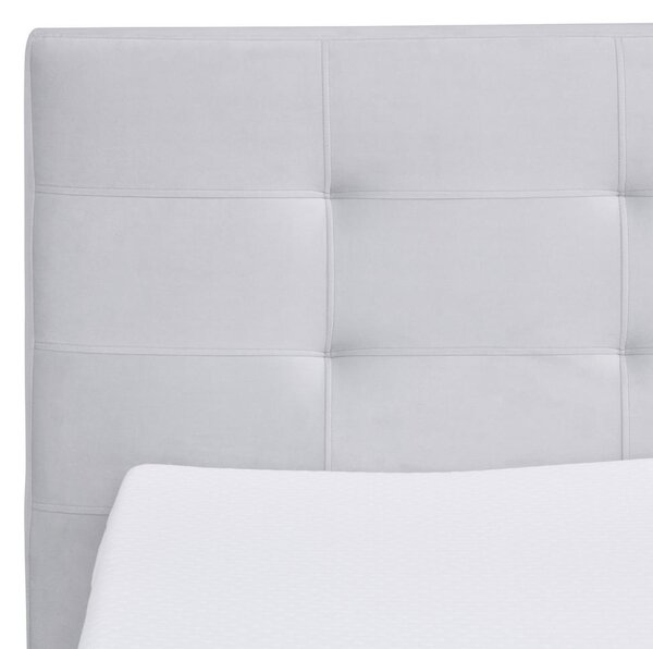 POSTELJA BOXSPRING x , leseni material siva