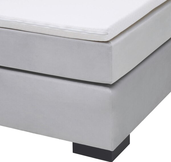 POSTELJA BOXSPRING x , leseni material siva