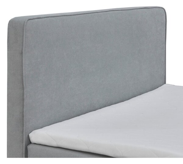 POSTELJA Z VZMETNICO 120 cm x 200 cm , tekstil siva