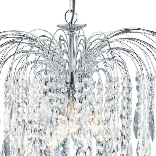 KRISTALNA VISEČA SVETILKA Waterfall 53/98 cm E14
