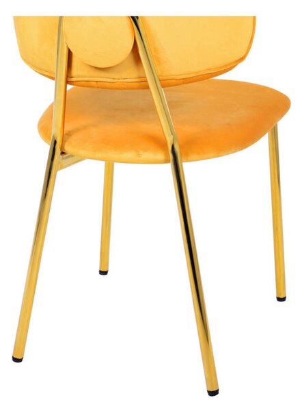 SET STOLOV, tekstil oranžna