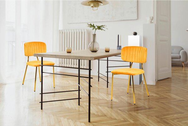 SET STOLOV, tekstil oranžna