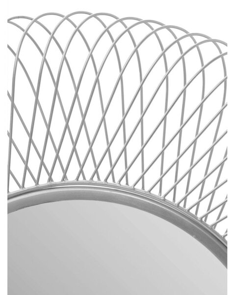 STENSKO OGLEDALO, 75/75/10 cm kovina, steklo, leseni material