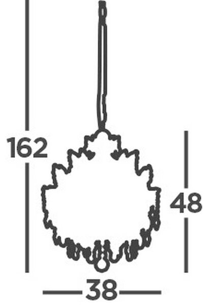 KRISTALNA VISEČA SVETILKA HARRIETTA 38/162 cm E14
