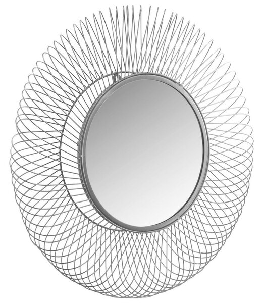 STENSKO OGLEDALO, 75/75/10 cm kovina, steklo, leseni material