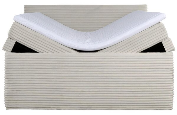 POSTELJA BOXSPRING 180 cm x 200 cm , tekstil bež