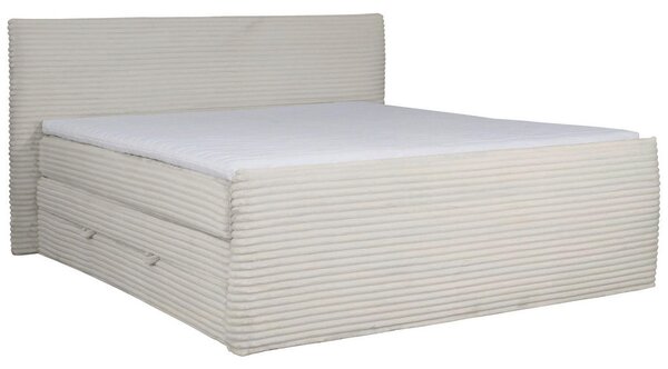 POSTELJA BOXSPRING 180 cm x 200 cm , tekstil bež