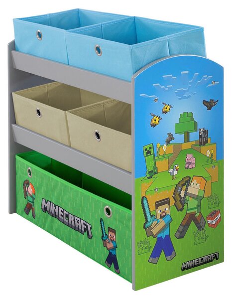 OTROŠKI REGAL modra, siva, zelena, večbarvno