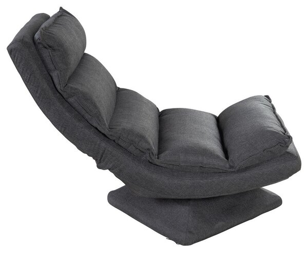 GAMING STOL kovina, tekstil siva
