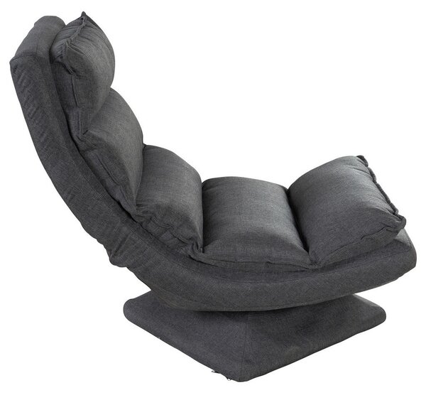 GAMING STOL kovina, tekstil siva