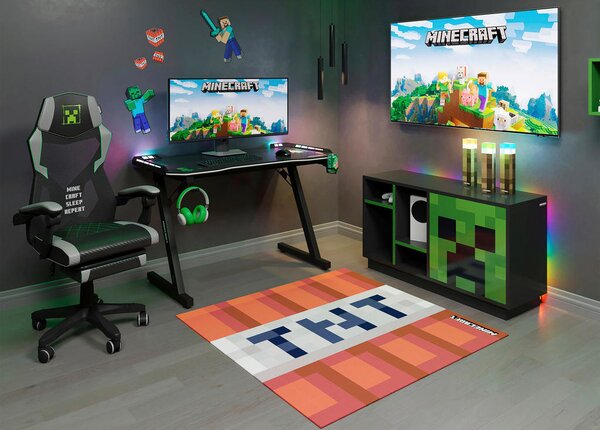 GAMING STOL umetna masa, tekstil siva