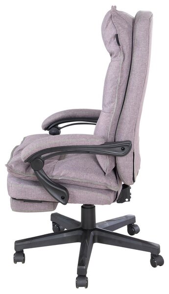 GAMING STOL umetna masa, tekstil siva