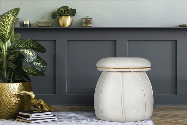 TABURE, tekstil zlate barve, bež