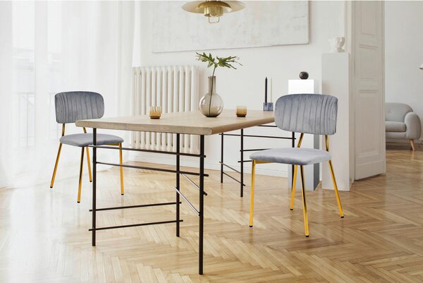 SET STOLOV, tekstil siva
