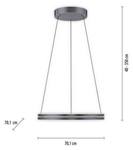 VISEČA LED-SVETILKA Pure-Loop 2400 lm 2700-5000 K 230 V