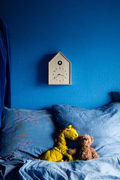 Stenska ura Birdhouse Cuckoo 2 barve