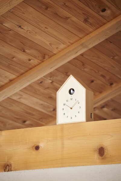 Stenska ura Birdhouse Cuckoo 2 barve
