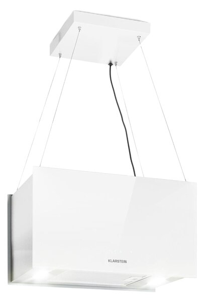 Klarstein Kronleuchter L, stropna kuhinjska napa, 60 cm, 577 m³/h, LED, bela