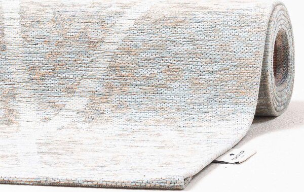 VINTAGE PREPROGA 140/200 cm tkano svetlo modra