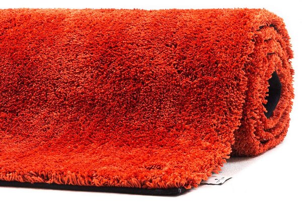 PREPROGA Z VISOKIM FLOROM Cozy 140/200 cm taftano opečnato rjava