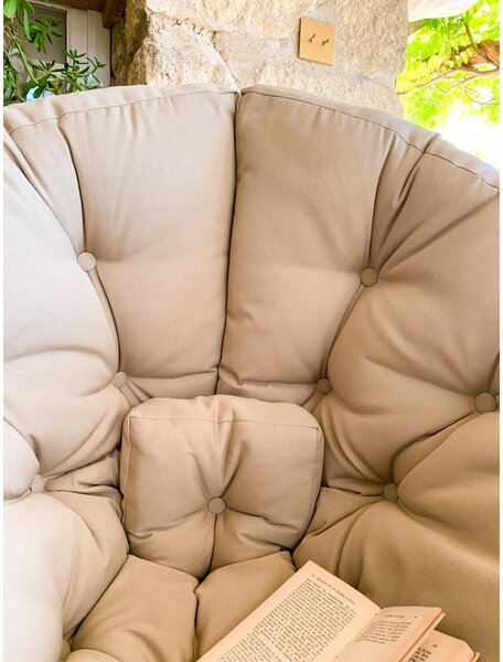 Raztegljiv fotelj Karup Design Nido Linen Beige