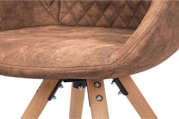 SET STOLOV, les, tekstil rjava