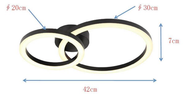 STROPNA LED-SVETILKA 3000 K 230 V