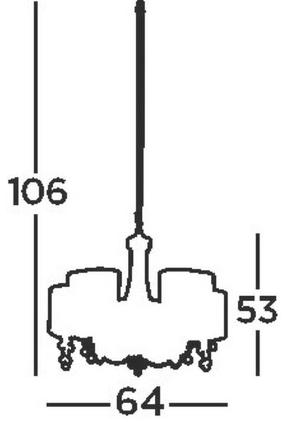 LESTENEC Nina 64/64/106 cm E14