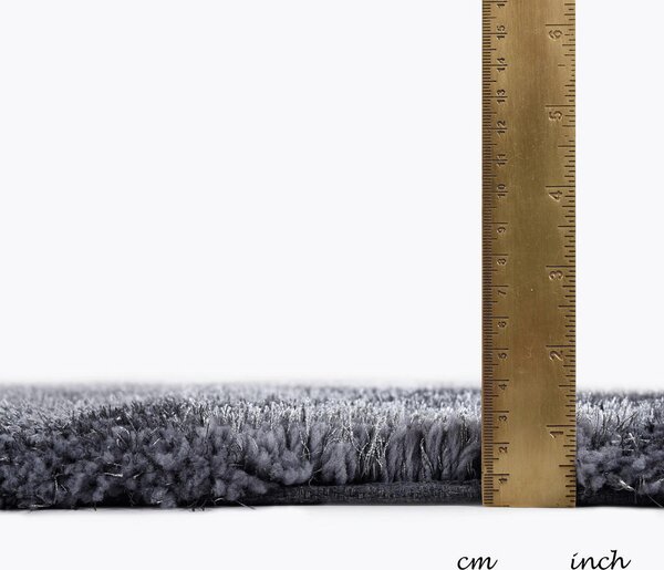 PREPROGA Z VISOKIM FLOROM 140/200 cm taftano antracit
