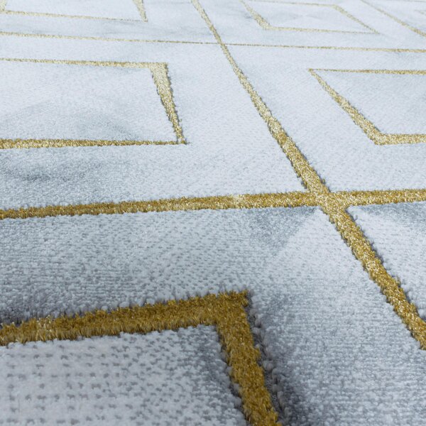 TKANA PREPROGA Naxos 3811 gold 140/200 cm tkano zlate barve